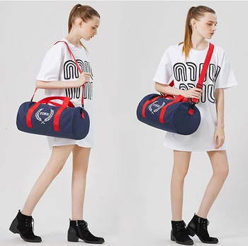 

Outdoor Fitness Bag Oxford Pink Gym Bag Men Waterproof Women Male Sports Bags For Shoes New Woman Travel Handbag Tote Bag
