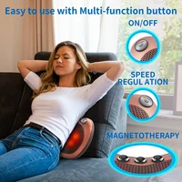 Relaxation Massage Pillow Vibrator Electric Head Shoulder Back Heating Kneading Infrared therapy pillow shiatsu Neck Massager