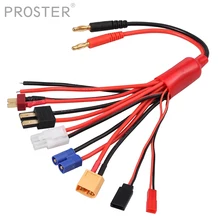 Proster для 8 в 1 кабель преобразования осьминога в 4,0 мм штекер банана для TRX Tamiya EC3 JST RC кабель для зарядки аккумулятора