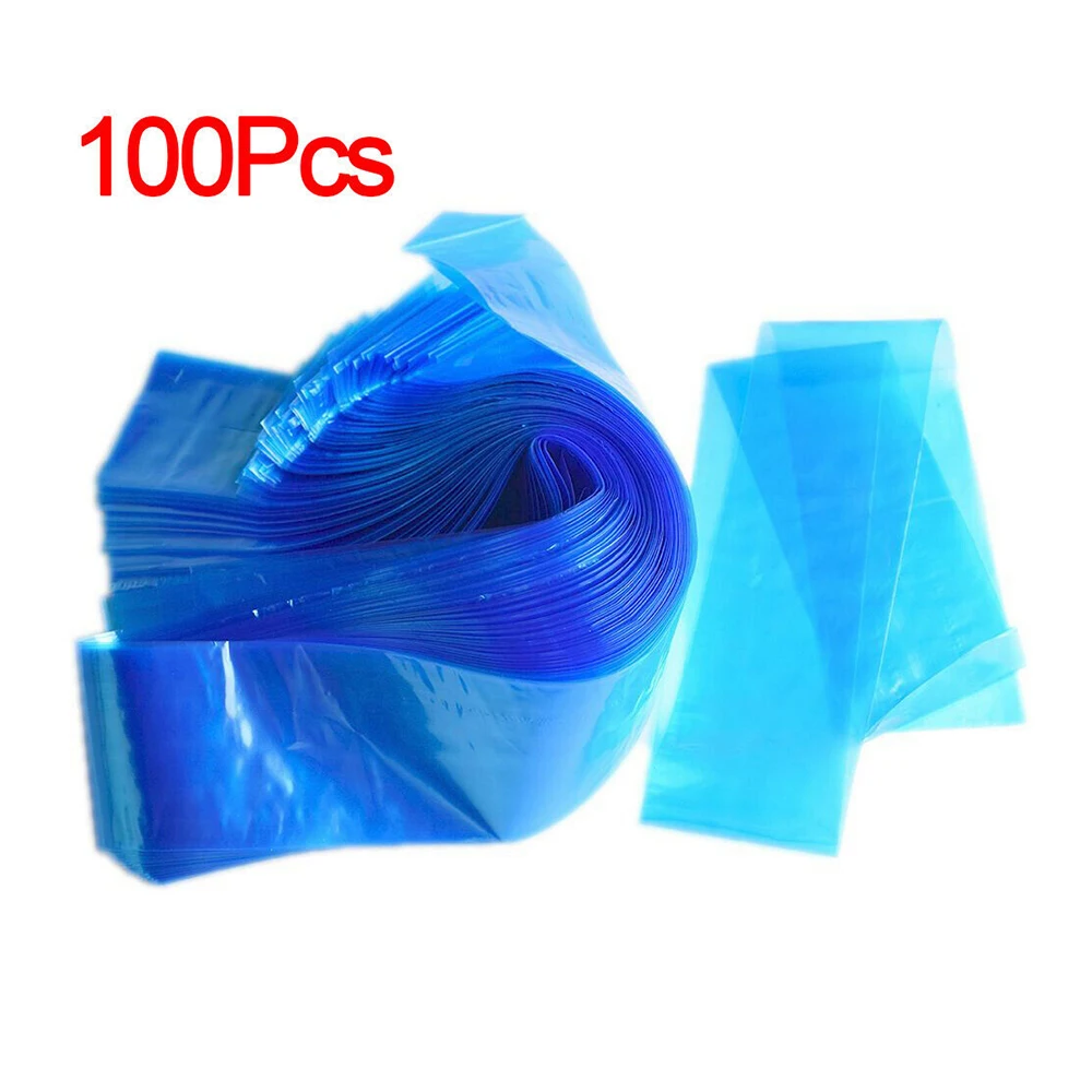 

100Pcs Tattoo Special Disposable Hook Line Protection Bag Aseptic Hook Line Set Plastic Blue Clip Tattoo Accesories