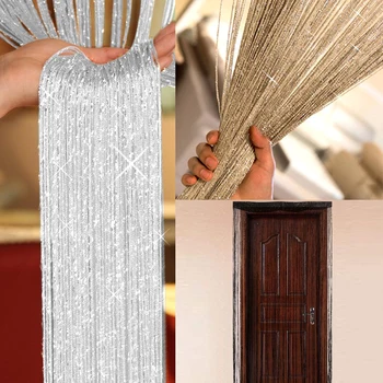 

Durable String Curtains For Bedroom Hotels Window, Wall, Door Showrooms Wall Background Exhibition Decoration, Fly Screen