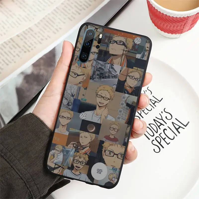 Huawei dustproof case haikyuu Anime Phone Case For Huawei P20 P30 P40 lite Pro P Smart 2019 huawei phone cover