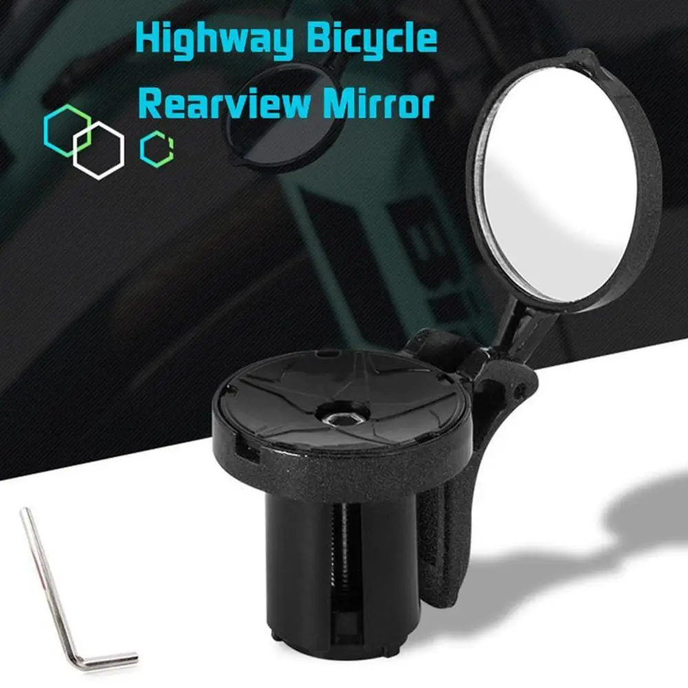 Fiets Spiegel Mini Achteruitkijkspiegel voor Racefiets Onbreekbaar Draaibaar Achteruitkijkspiegel Veiligheid Side Stuur Spiegel