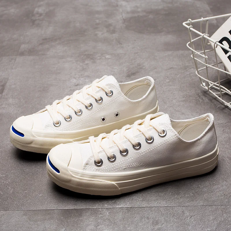 

White sneakers women shoes lace-up breathable canvas casual shoes woman Vulcanize Shoes Sneakers Fashion Canvas Shoes S11-36