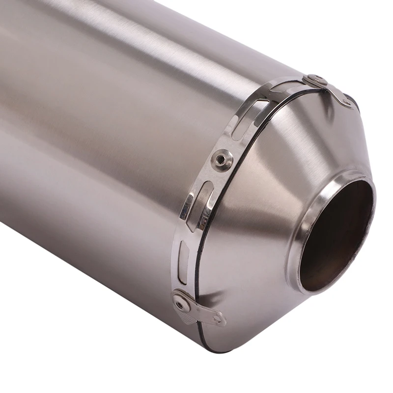 51mm Motorcycle Exhaust Tail Pipe With Silencer Stainless Steel 420mm Exhaust System Modified For ATV Street Bike - Image 5