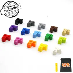 Marumine Кирпич 2x2 углу Кирпичи Игрушки Классический создатель Moc Совместимость образования DIY Building Конструкторы