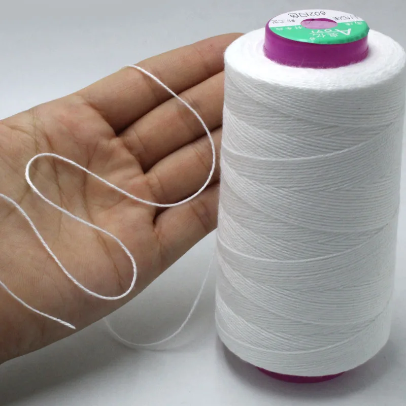 Robustes Nähgarn aus Polyester-Baumwolle, Spule, Quiltgarn für Nähmaschine, Verpackung, Linie, Taschen, Nähte, Näher – Detail 2