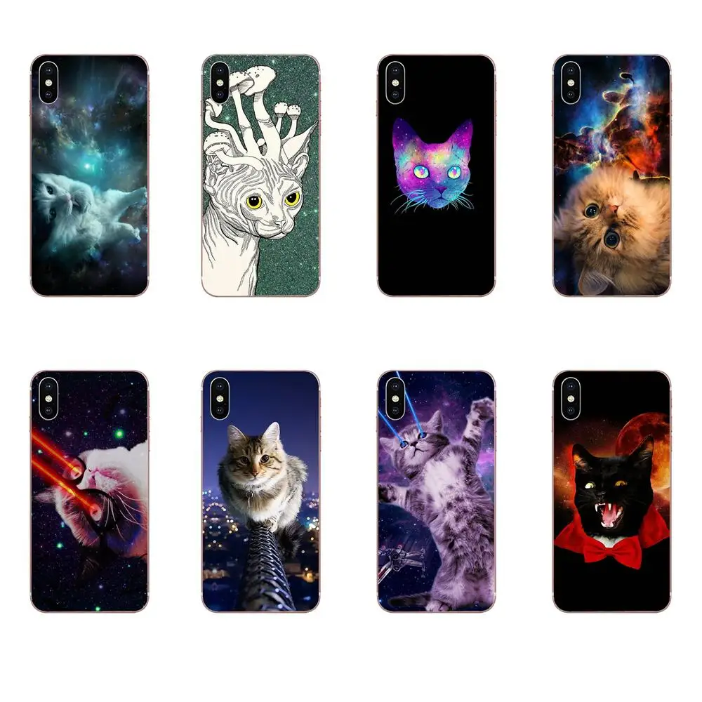 

Painted For Xiaomi Redmi Note 2 3 3S 4 4A 4X 5 5A 6 6A Pro Plus Raibow Light Cat Eye In Space