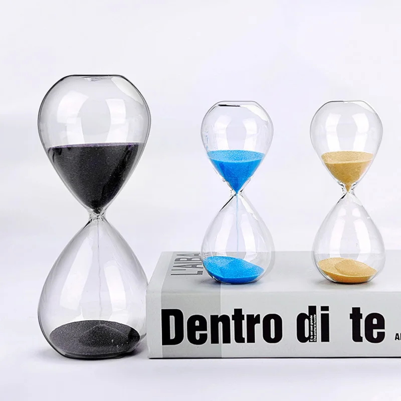 5/10/30/60 Minutes Time Hourglass Timer Home Decoration Glass Hourglass Ornaments Household Items Sand Timer Yellow Sand sand timer,liquid hourglass timer,colored hourglass