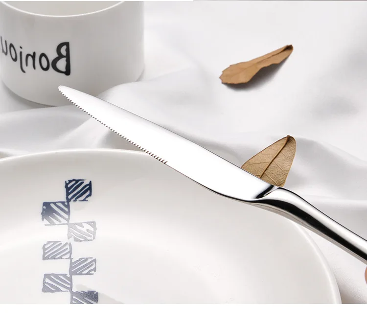 Kityang HONDAR New Style Multi-Component 304 Stainless Steel Knife, Fork And Spoon Tableware Set Steak Knife Manufacturers Direc