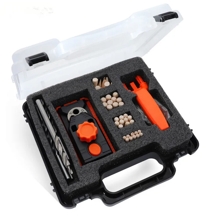 

Two-in-One Woodworking Punched Locator Log Tenon Locator Inclined Hole Tapper Twist Drill Step Drill Set