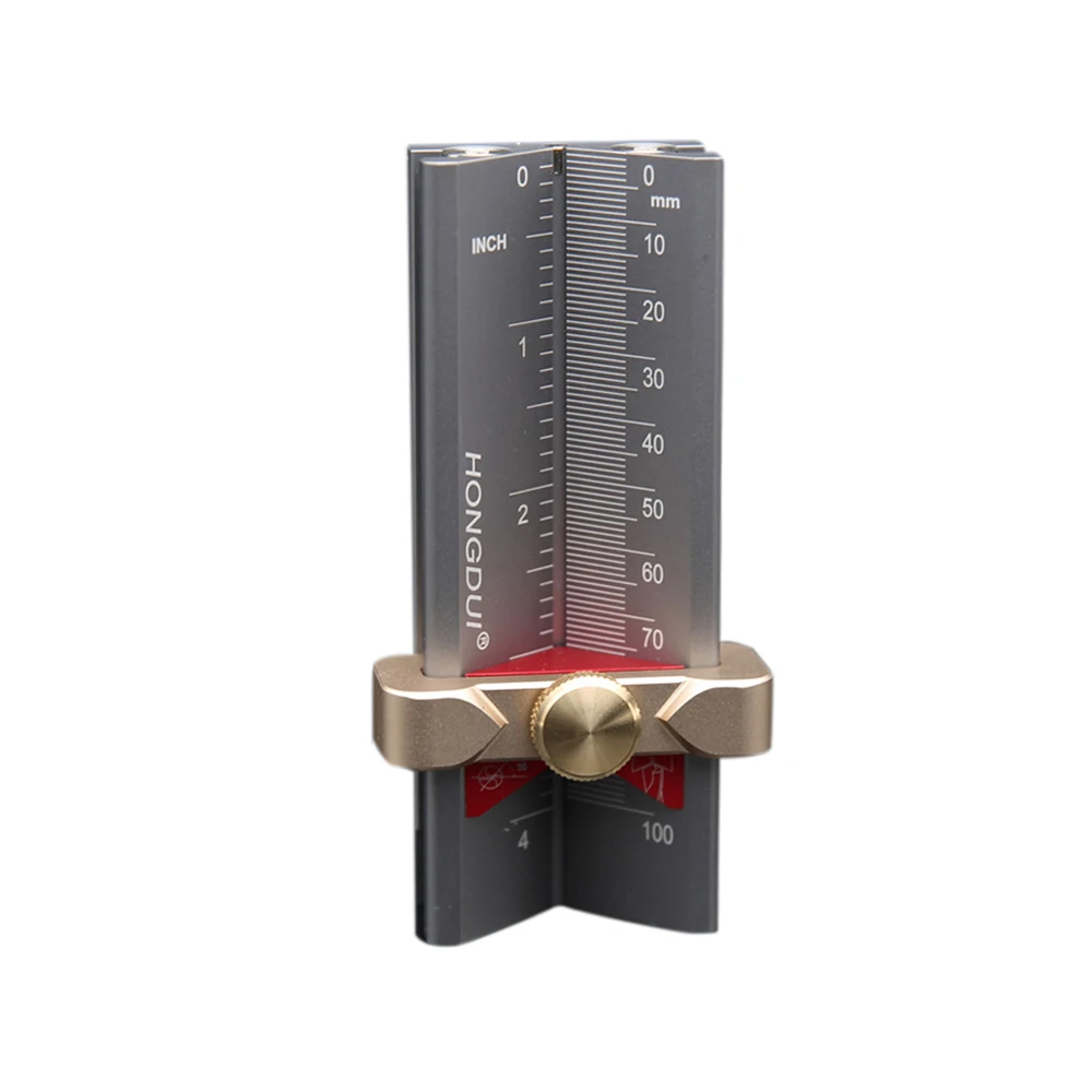 

Multi-functional Woodworking Tools Height Gauge Limit Ring Installation Aid Drill Angle Measurer High Precision Rule
