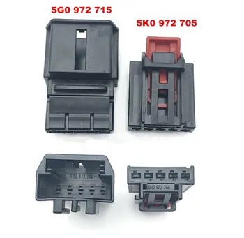 

2/4/10pcs/lot 5 Pin/Way Male Or Female Taillight Lamp Plug Connector For Audi VW TIGUAN Beetle CC Golf 5K0 972 705/5G0 972 715