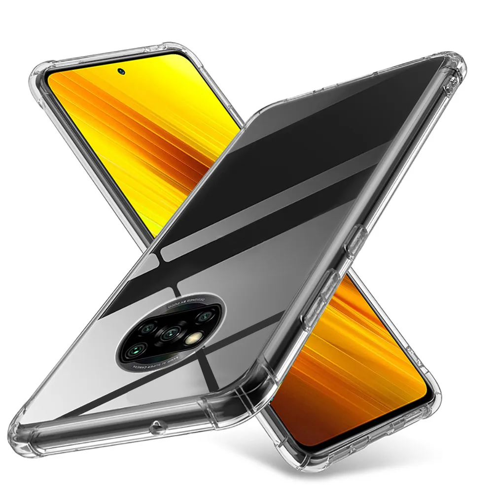 

KEYSION Transparent TPU Case For Xiaomi POCO X3 X2 F2 M2 Pro Airbag Shockproof Cover for Redmi Note 9S 9 Pro max K30 Pro 9 9A 9C