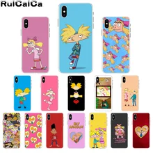 RuiCaiCa Hey Arnold Coque Shell чехол для телефона Apple iPhone 8 7 6 6S Plus X XS MAX 5 5S SE XR мобильные чехлы