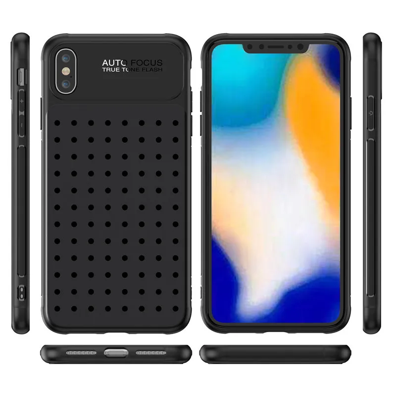 Phone Case For iPhone 6 6s 7 8 Plus Hollow Heat Dissipation Case Hard PC For iPhone 6 7 8 Plus over Coque X S MAX