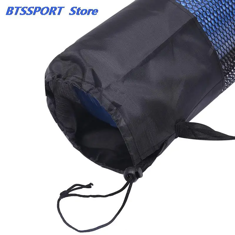 New Nylon Mesh Center Yoga Mat Bag Adjustable Strap Pilates Carrier Fitness Body Building Sports Equipment