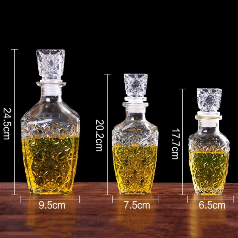 Glass Whiskey Crystal Decanter  Crystal Glass Drinks Decanter