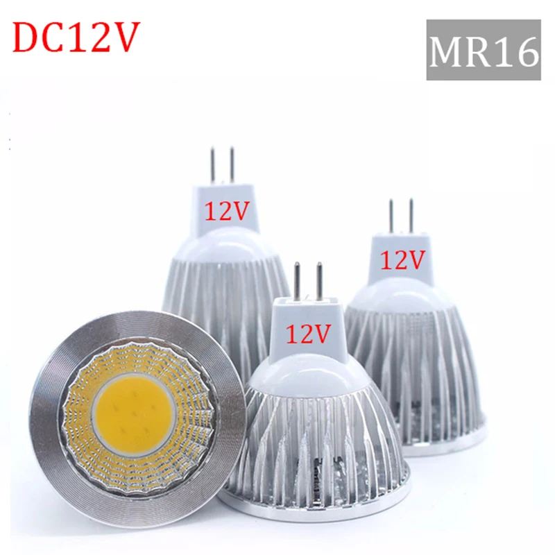 10 шт./лот COB Светодиодный прожектор 9 Вт 12 15 Led светильник GU10/GU5.3/E27/E14 85 265V MR16 12В