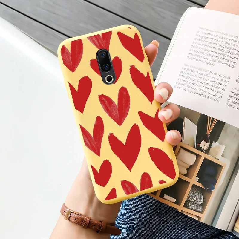 meizu back cover For Meizu 16 16t 16s 16x 16xs Plus Case Cartoon Painted Flower Pattern Shell Silicone Protection Phone Cover meizu phone case with stones Cases For Meizu