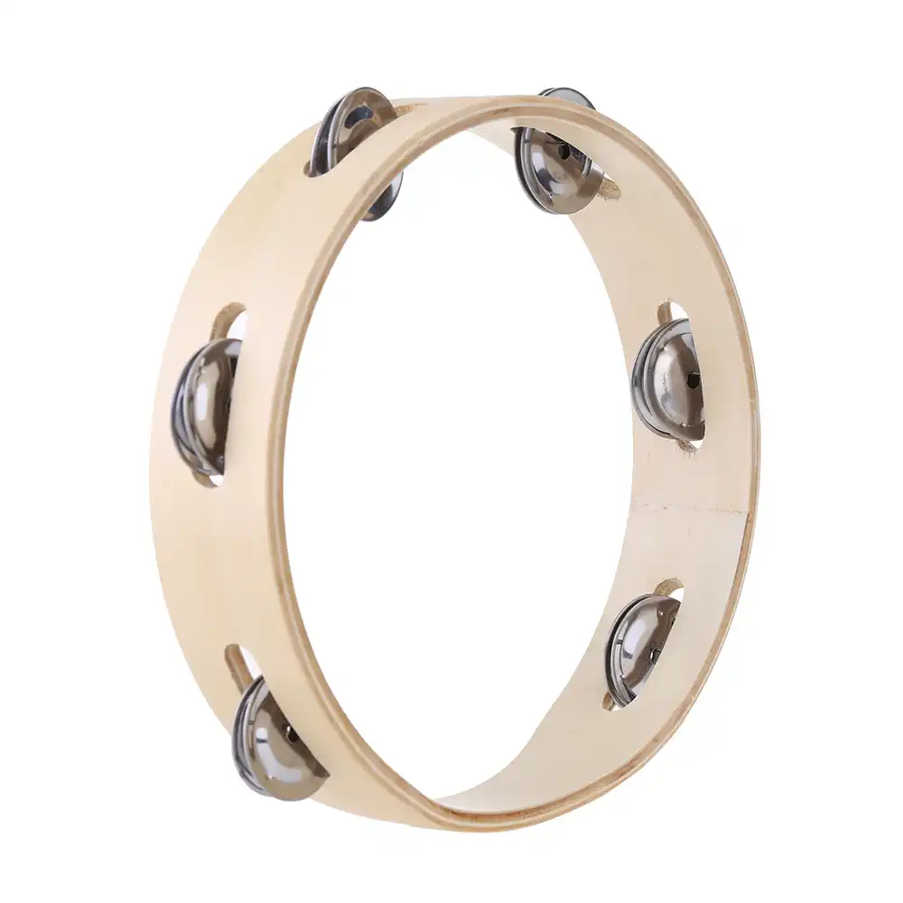 pandereta madera niños