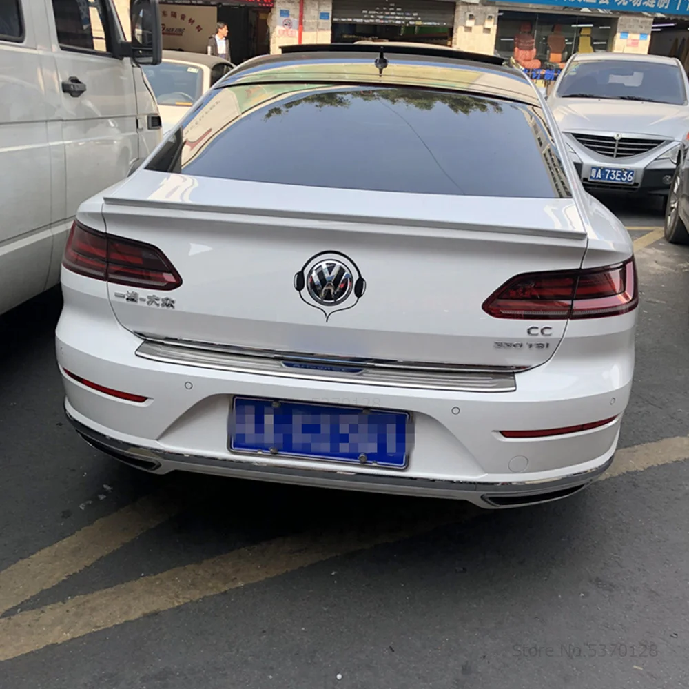 AITWATT подходит для Volkswagen Arteon CC, черный спойлер, высокое качество, АБС-пластик, заднее крыло, грунтовка, цветной спойлер для автомобиля, Стайлинг