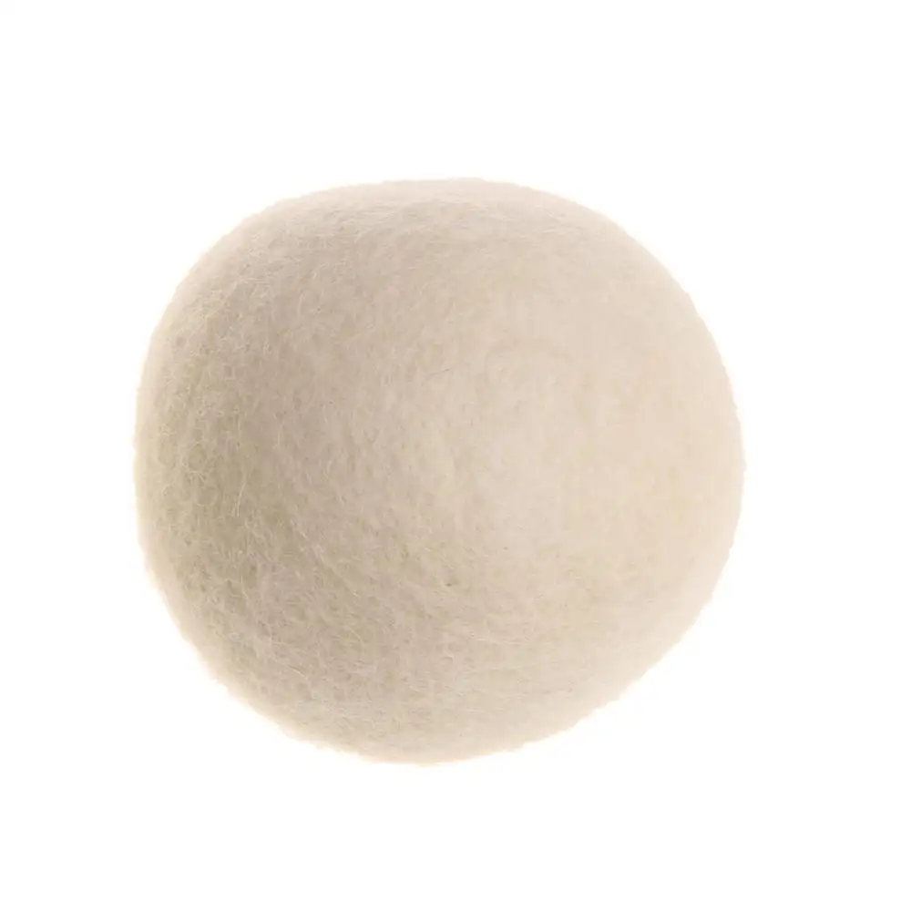 

1 x 7cm Wool Dryer Balls Drying Fabric Softer Luandry Home Washing White