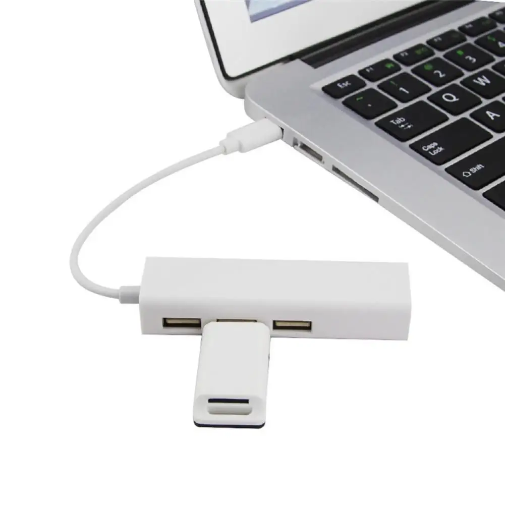 

USB C HUB USB 3.1 Type C RJ45 Ethernet Adapter For MacbookAir TYPE C Computer to use Wired Internet Cable White usb Splitter