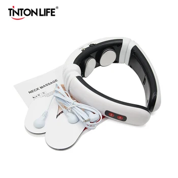 

Electric Pulse Back and Neck Massager Far Infrared Heating Pain Relief Health Care Relaxation Tool Intelligent Cervical Massager