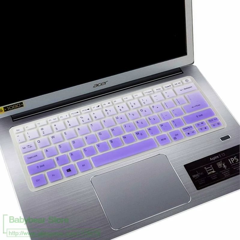 Для ACER Swift3 SF314 41 SF314 57 г SF314(56 гр.) для SF314 58 г SF314 55g SF314 54 g Клавиатура ноутбука защитная накладка для телефона - Цвет: fadepurple