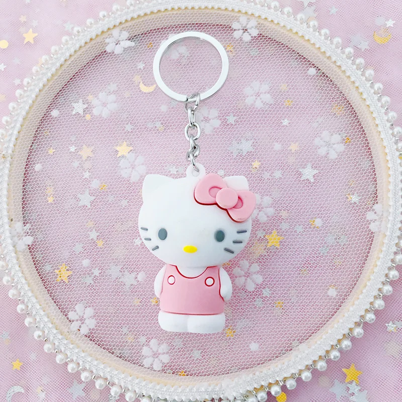 Мультфильм брелок Hello Kitty милый KT кот Единорог лягушка куклы брелоки Автомобильный Брелок Студенческая сумка брелок кулон творческие подарки - Цвет: NO.14