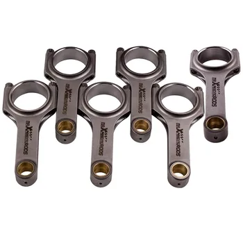 

Con Rods Rod For BMW 328i 528i E36 E46 M52B28 135mm ARP Bolt Pleuel Bielle 6Pcs Connecting rod Floating SHot Peen Cranks EN24