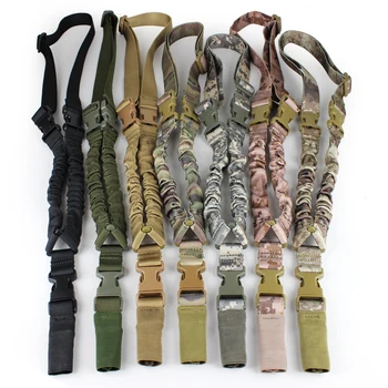 

Tactical One 1 American Single Point Sling Adjustable Bungee Shoulder strap Rifle Strap length Shooting Hunting Accessories