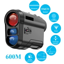 Télescope monoculaire de mètre de Distance de télémètre de Laser de 600M pour le télémètre de Laser de chasse de Golf avec l'outil de mesure d'angle