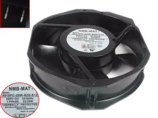 NMB-MAT 5915PC-20W-B20 S12 AC 200V 28W 172X150X38mm вентилятор охлаждения сервера