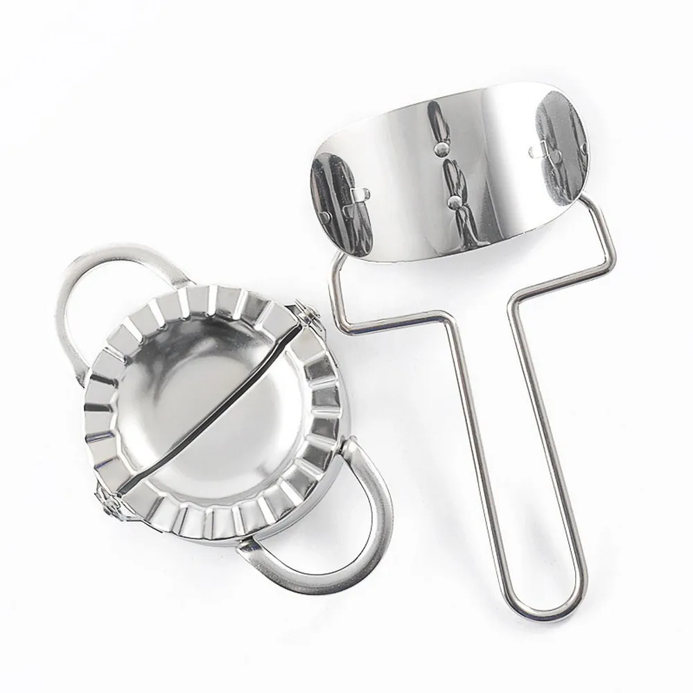 

Stainless Steel Dumpling Mold Dumpling Wrapper Leather Cutter Making Machine DIY Cooking Pastry Tool Kitchen Pinch Artifact