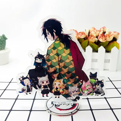 BLACK PEARL Tanjirou фигурка коллекционные модели игрушки Demon Slayer Kimetsu no Yaiba ПВХ кукла для женщин мужчин детей косплей ювелирные изделия подарок - Цвет: BLACK PEARL