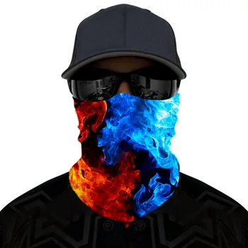 

Sun Protection Scarf Novelty Ring Scarf Magic Seamless Mask Fashion Mouth Face Mask Magic Scarf Sun Protective Mask Spots