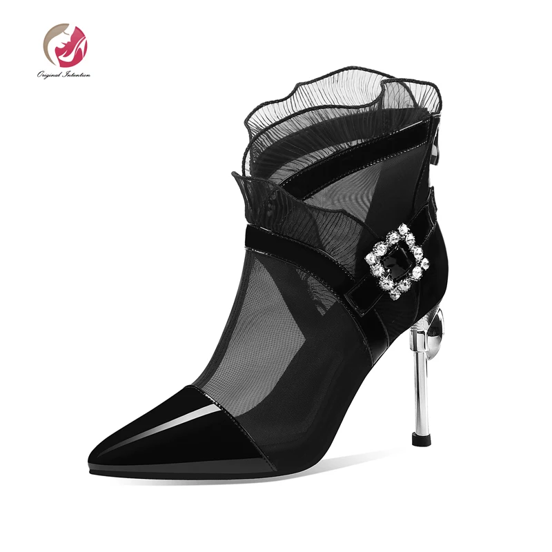 stylish black ankle boots