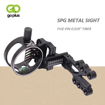 

SPG Professional Archery 5 Pin Bow Sight Micro-adjust Arrows for bow Metal Hunting Compound Bow Sights Archery Accessories