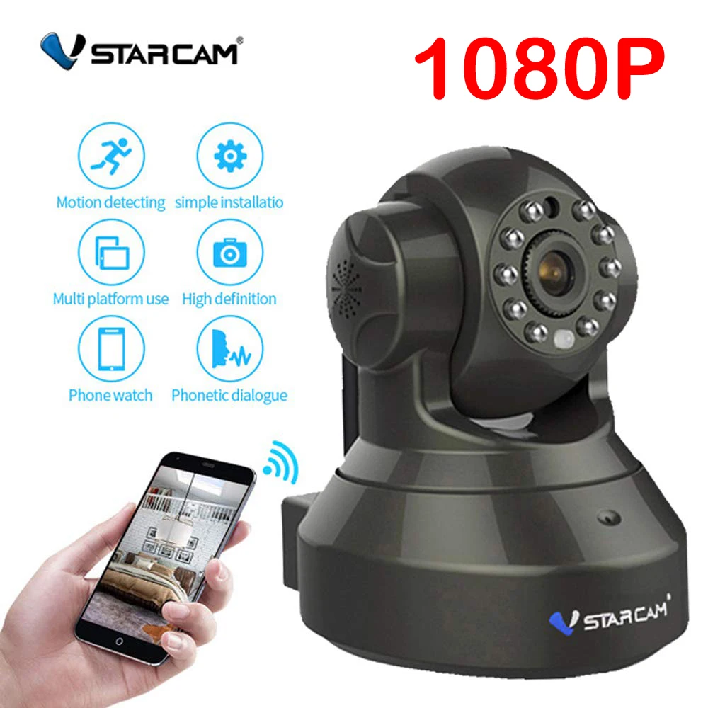 Беспроводная IP камера видеонаблюдения VStarcam C37S 1080P HD|cctv video surveillance|dummy camera outdoorfake dummy