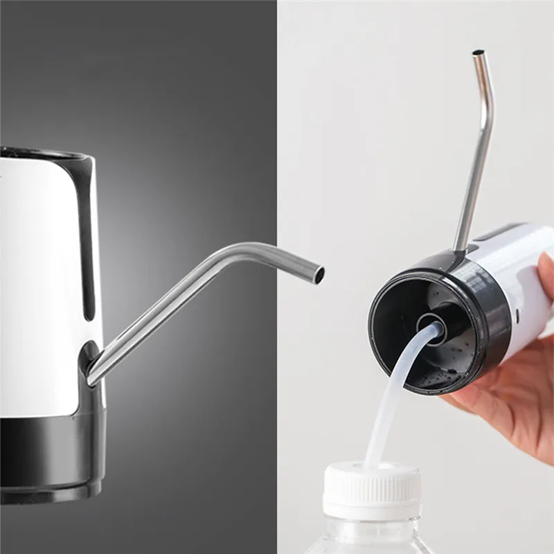 Бутылка для воды насос usb зарядка Автоматическая Питьевая портативная умная Беспроводная галлон переключатель для питьевой бутылки для дома usb зарядка