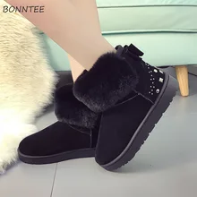 Ботинки; женские модные красивые ботильоны на плоской платформе; женская обувь размера плюс; повседневные австралийские некрасивые зимние ботинки; Зимние теплые плюшевые Нескользящие ботинки