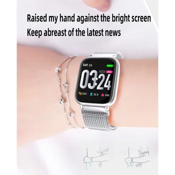 

Women Q1 Full touch screen Smart watch IP68 waterproof Bluetooth Sport fitness tracker Men Smartwatch For IOS Android Phone
