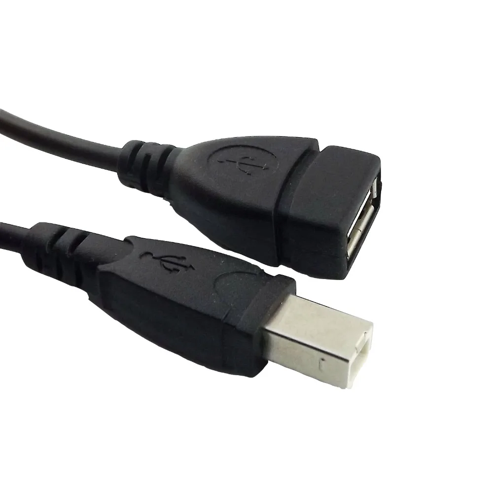 5x USB 2,0 Тип B "папа" в USB "Мама", 2,0 Женский Разъем для сканера конвертер принтера кабель переходника 50 см