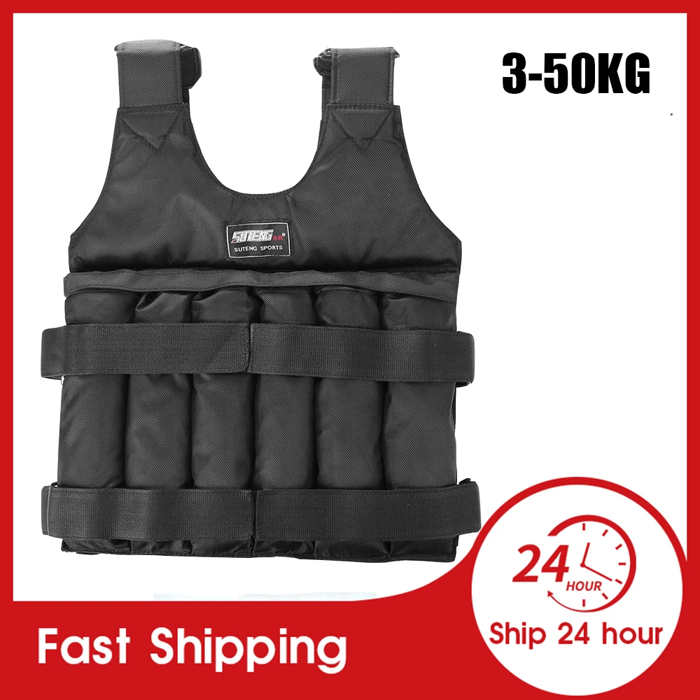 Loading Weight Vest Boxing Weight Training Workout Fitness Gym