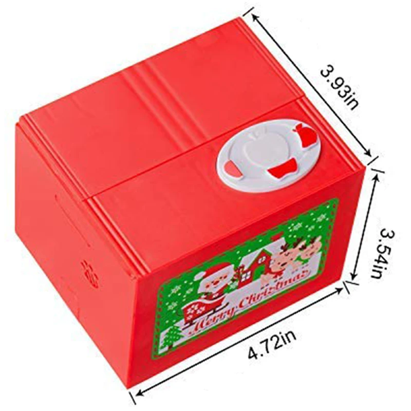 Cute Stealing Coin Santa Money Box Money Bank Piggy Bank Coin Bank Santa Christmas Gift