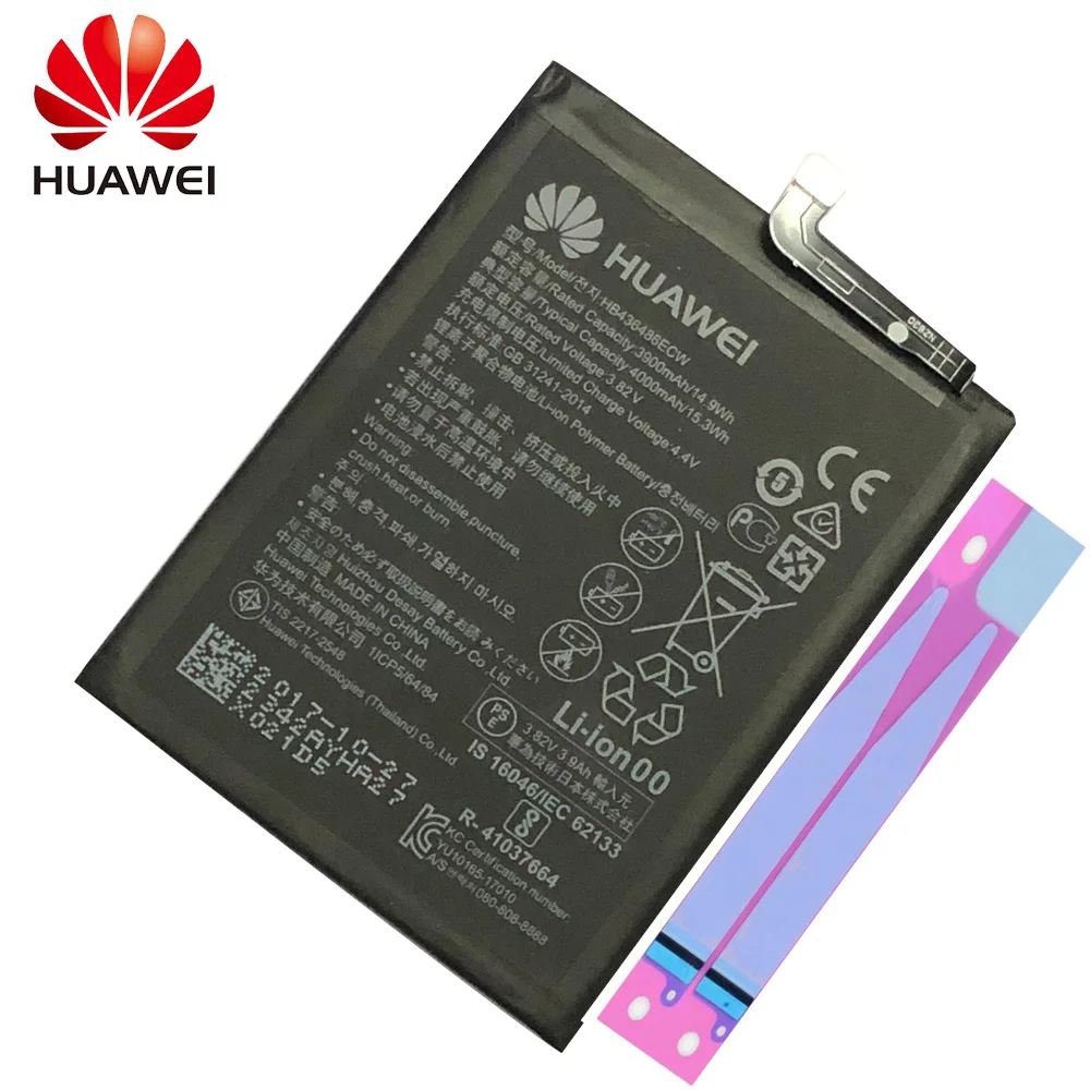 Hua Wei сменная батарея для телефона HB436486ECW 3900 мАч для huawei mate 10/mate 10 Pro Lite/P20 Pro Оригинальные аккумуляторы