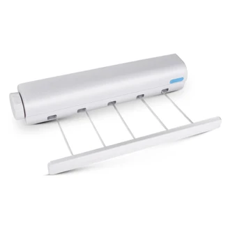 

Durable Retractable Clothes Hanger Wall-Mounted Indoor Laundry Hanger Automatic Telescopic Clothesline Towel Balcony Drying Rack
