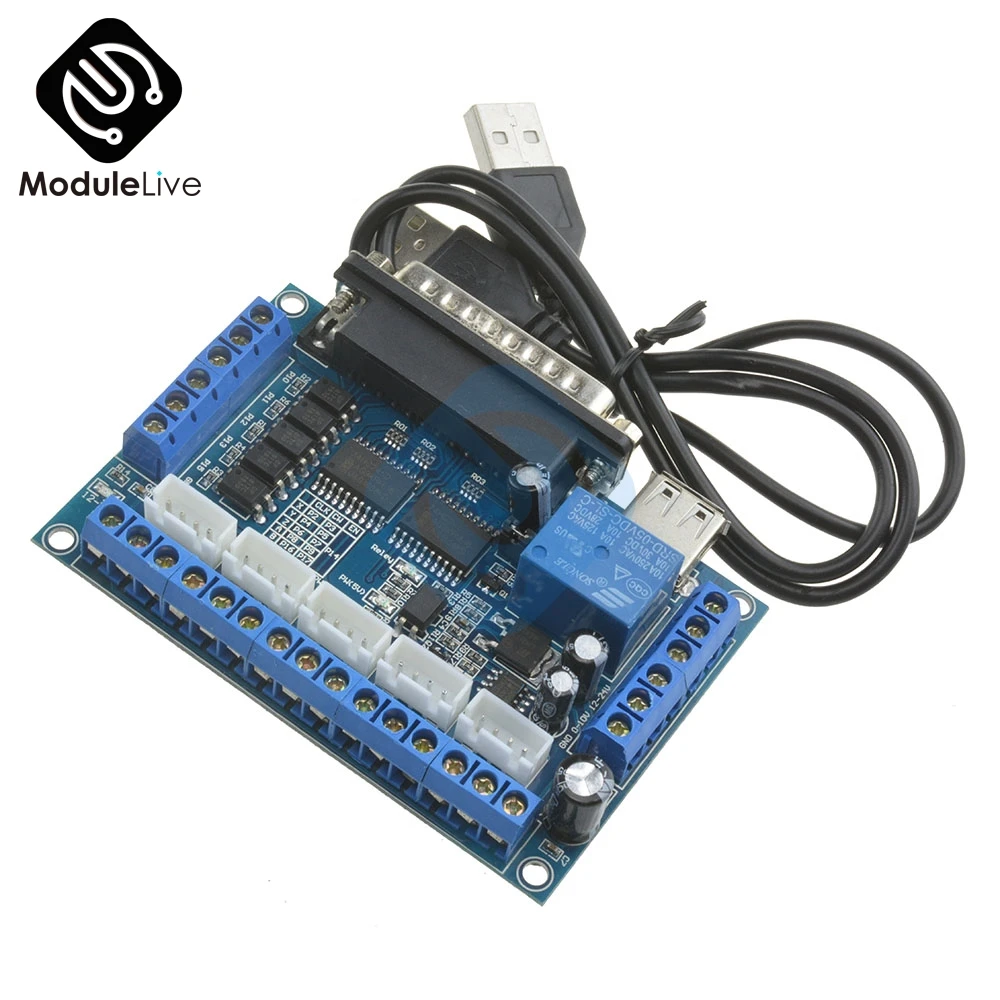 5 оси ЧПУ Breakout Board с оптической муфтой шагового двигателя драйвер MACH3 электронные инструменты